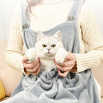Anti-Scratch Cat Apron – Soft Plush Pet Camisole