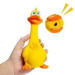 3pcs Latex Squeaky Chicken Dog Toys – Eco-Friendly TPR Chew Toys