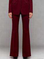 Power Of Earth Burgundy Sculpted 2-Piece Suit