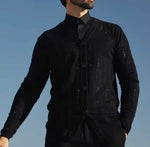 DazzleMen Sequin-Embellished Cardigan | Effortlessly Stylish & Eye-Catching