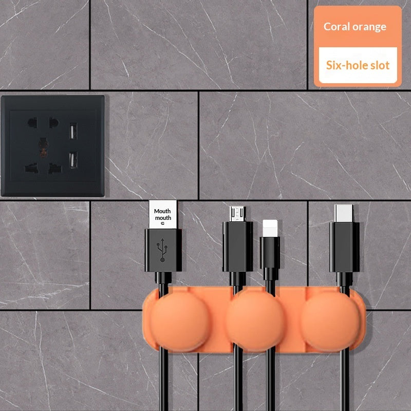 Simple Tangle-Proof Cable Organizer For Data Cables
