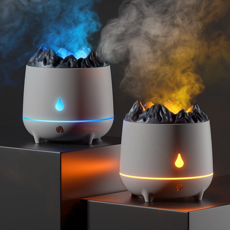 Nuevo humidificador volcánico, máquina de aromaterapia de montaña en llamas, difusor volcánico, volumen de niebla para el hogar, creatividad
