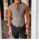 Houndstooth Waistcoat – Classic Black & White, Sizes S-XL