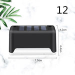 Nueva actualización Lámpara solar de valla LED impermeable Luces solares de cubierta Luz solar de paso al aire libre para escaleras de patio, camino de jardín, patio de paso