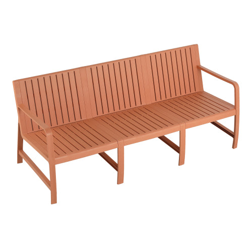 3-Seater Indoor/Outdoor PP Sofa – Waterproof, 10-Min Assembly