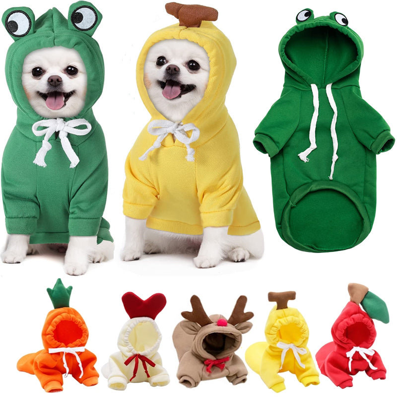 Sweats à Capuche en Polaire Douillette CutePaws pour Petits Chiens - Chaleur Hivernale Élégante pour Bouledogues Français & Chihuahuas