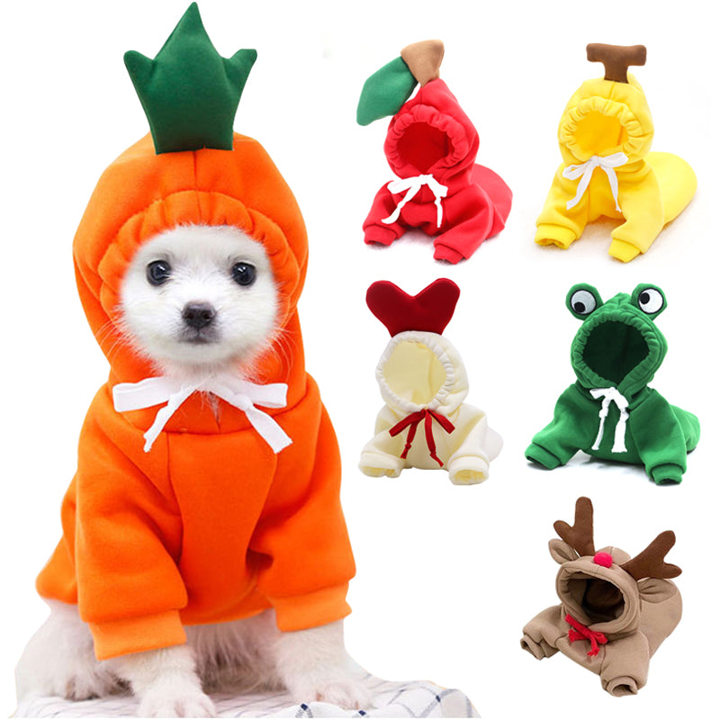 CutePaws Cozy Fleece Hoodies for Small Dogs - Stylish Winter Warmth for Frenchies & Chihuahuas