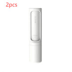 Reusable pet hair lint roller brush in white, 2 pcs