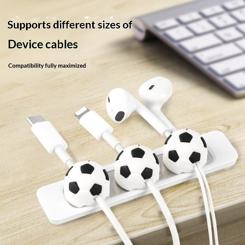 Football-shaped Magnetic Cable Organizer
