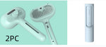 Mint pet grooming brush set with comb pins and USB charging module (two-piece)