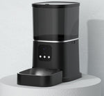Smart pet automatic feeder size diagram, 320 mm height and 190 mm base