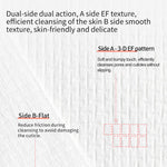 Disposable face towel sheet with dual texture: bumpy side and smooth side