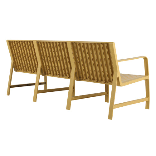 3-Seater Indoor/Outdoor PP Sofa – Waterproof, 10-Min Assembly