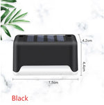 Nueva actualización Lámpara solar de valla LED impermeable Luces solares de cubierta Luz solar de paso al aire libre para escaleras de patio, camino de jardín, patio de paso