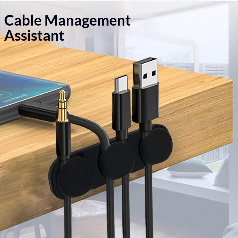Simple Tangle-Proof Cable Organizer For Data Cables
