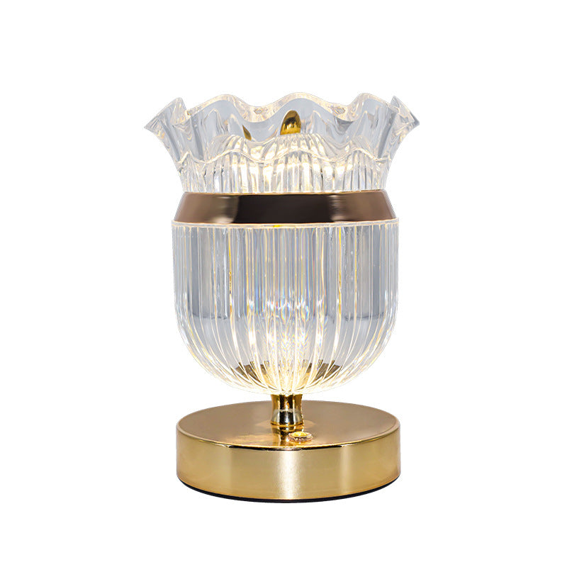 Restaurant Bedroom Bedside Small Night Light With Built-in Battery