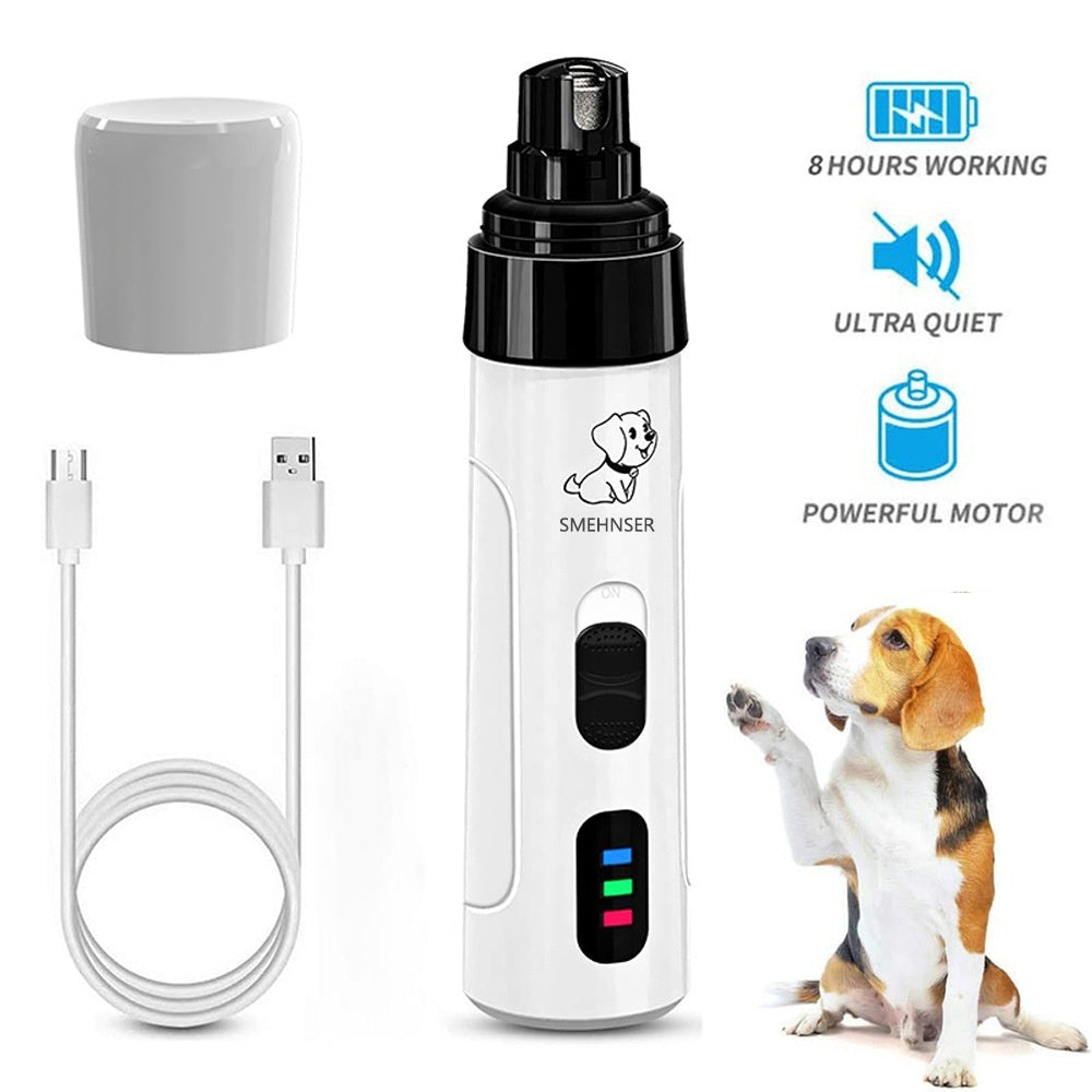 PawPerfect Electric Nail Trimmer - 3-Speed LED Precision for Hassle-Free Grooming