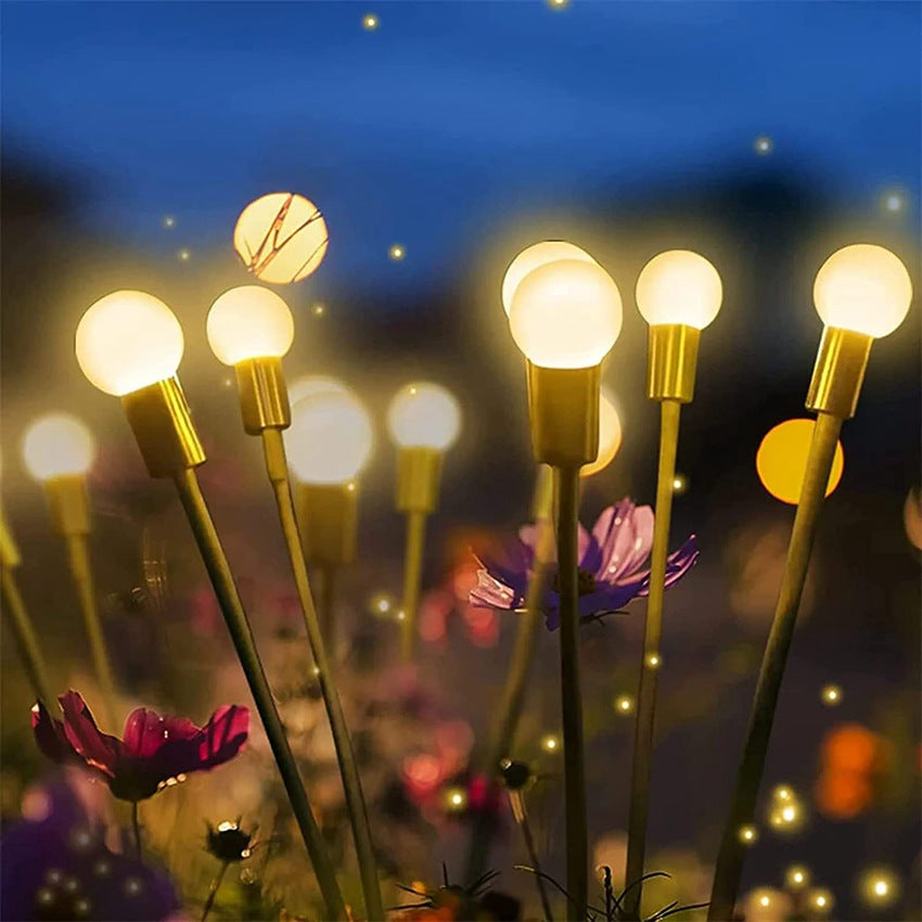 Simulación Luces Solares Luciérnaga Decoración Exterior Jardín Césped Lámpara Paisajística Decoración Navideña Luces LED Solares Luces Exteriores Jardín