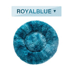 Fluffy Donut Dog Bed | Cozy Plush Cushion for Small & Large Pets | Washable & Calming Design