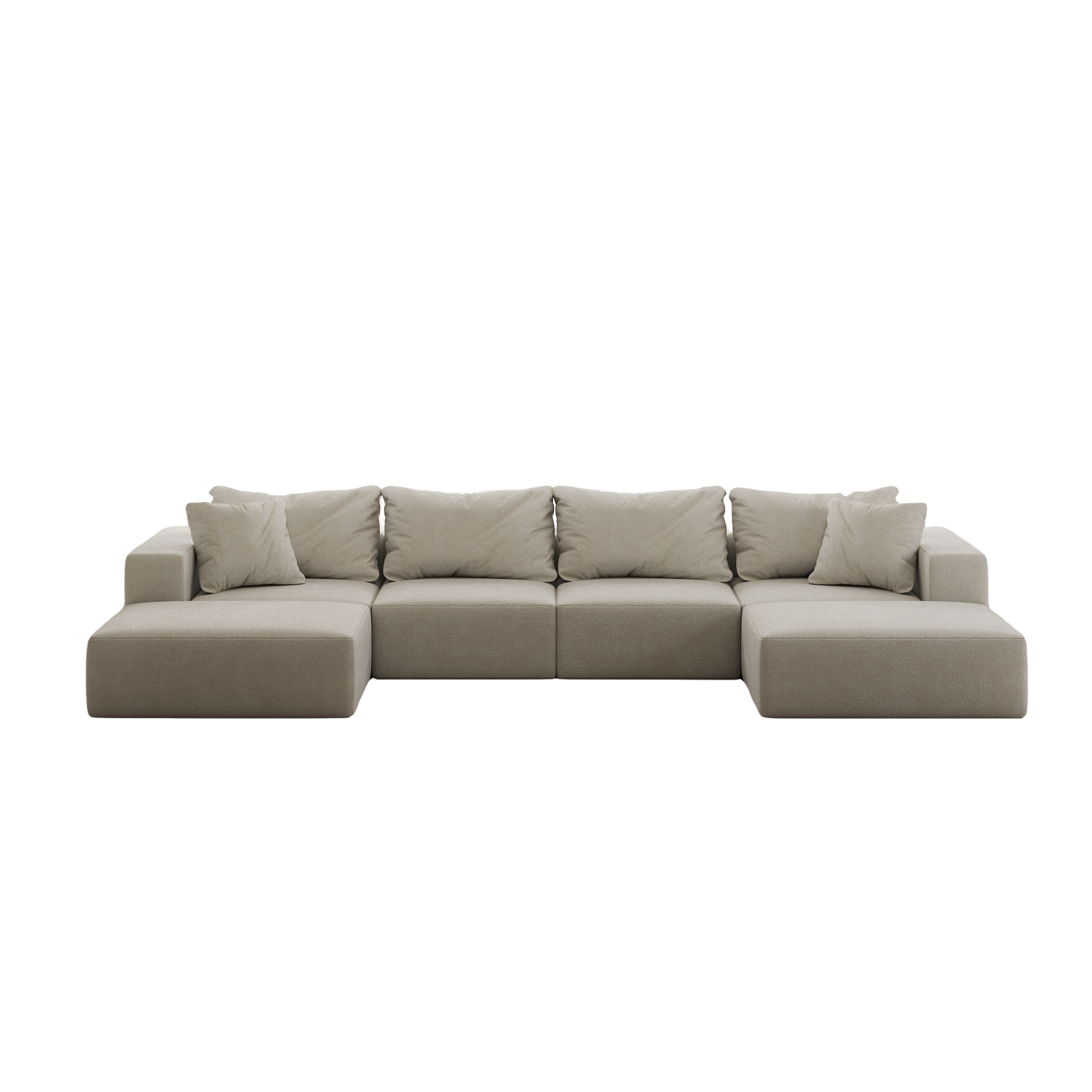 Sofá de nube de esponja de gran tamaño, juego de sofá seccional tapizado moderno, juego de sofá modular en forma de L de 162 pulgadas para sala de estar con 6 almohadas, sofá de combinación libre para sala de estar, dormitorio