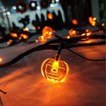 Guirnalda de luces LED de sauce de Halloween con motivos de murciélago y calabaza para decoración interior y exterior de fiestas y casas