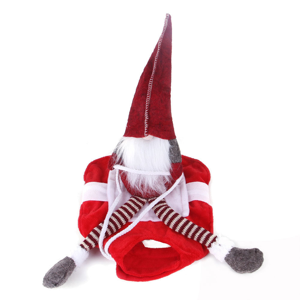 Santa Claus Riding Deer Dog Christmas Costume