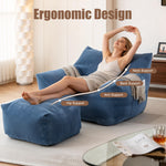 Puf para adultos, puf extragrande y cómodo para sala de estar, sofá perezoso para dormitorio y residencia universitaria