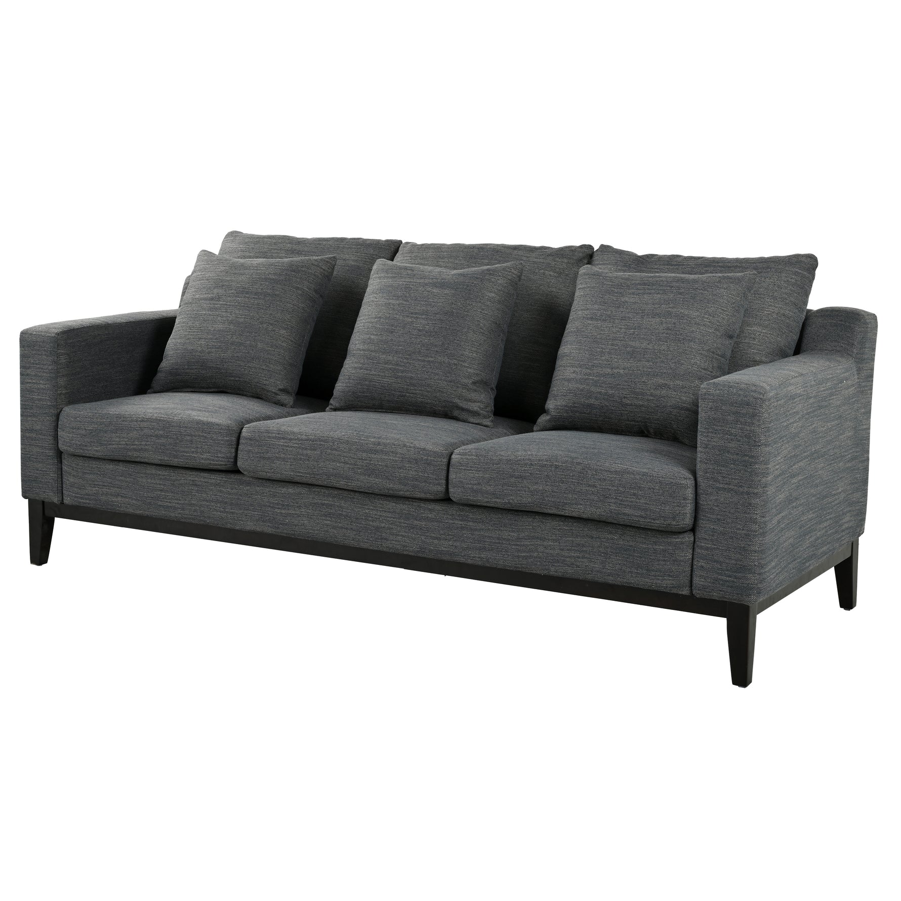 Mirod Comfy 3-seat Sofa With Wooden Legs, Modern For Living Room And Study